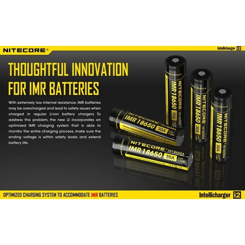 Nitecore I2 Universal  for normlly Battery 2 in 1 Muliti Function Intellicharger With Retail Package In Stock