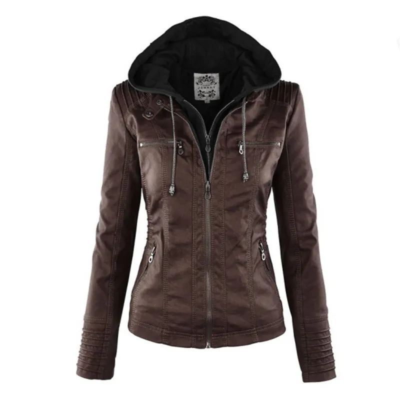 Save Big on Bulk Womens Short Leather Winter Jackets Stylish Faux Suede  Jacket Women's Short Moto Biker Jacket, Women's Loose Fit Winter Suede  Leather