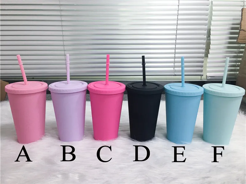 16oz 22oz Matte Pastel Colored Acrylic Skinny Tumblers with Lids and Straws  Cup - China Tumblers and Skinny Tumblers price