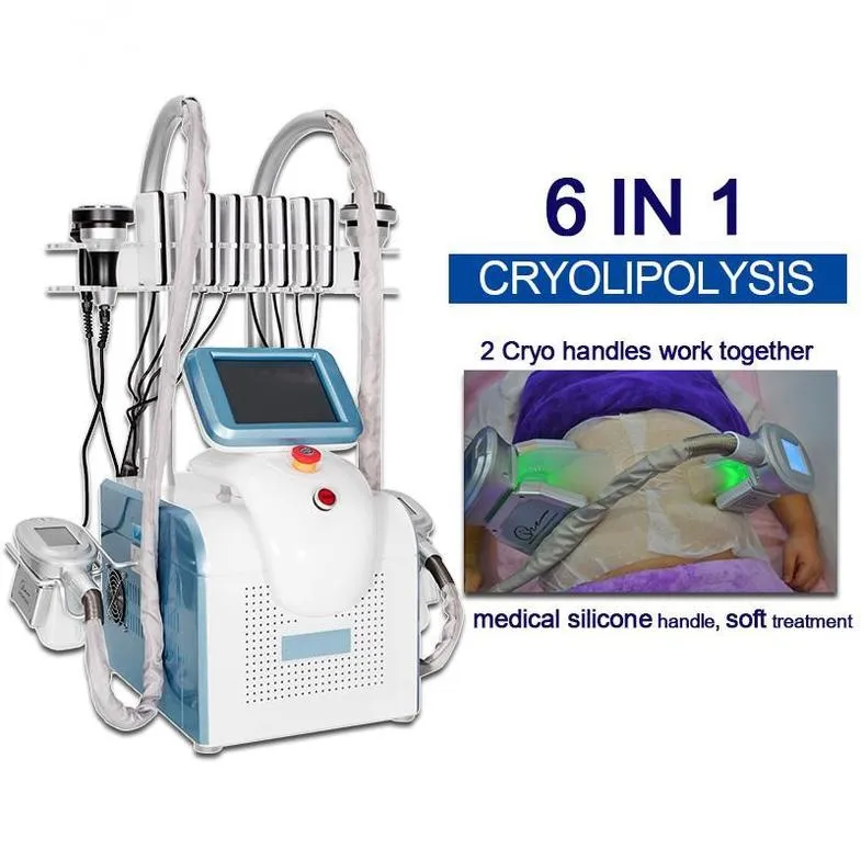 CryolipolyS Body Contouring Machine Cryolipolyse Loss Weight Cavitation RF Lipo Laser Device 360 ​​° Cryo Double Chin