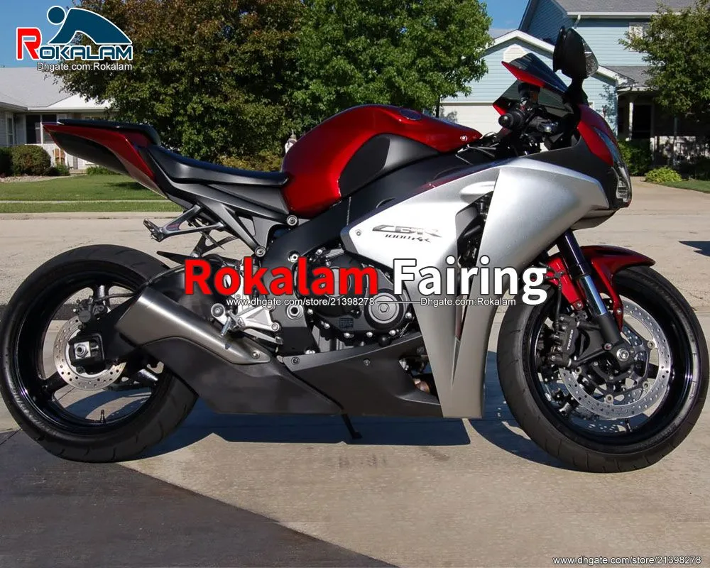 För Honda CBR1000RR Fairing Kit CBR 1000 RR 1000RR 2010 08 09 10 11 Fireblade 2008-2011 Röda Fairings (formsprutning)