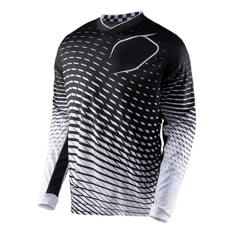 Heren mountainbike shirt met lange mouwen off-road motorfiets shirt met