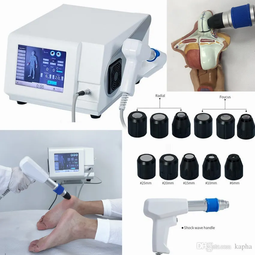 Macchina per terapia ad onde d'urto ESWT per uso domestico per alleviare il dolore corporeo Onda d'urto pneumatica per il trattamento della disfunzione erettile Ed