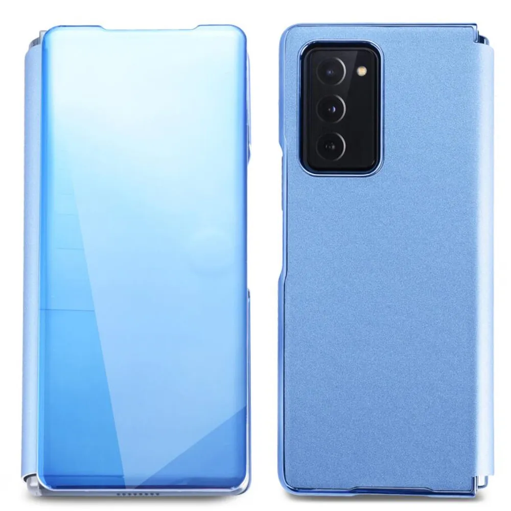 Voor Samsung Galaxy Fold Z Fold2 telefoonhoes Anti-val lederen PU beschermhoes voor Samsung opvouwbare schermtelefoon