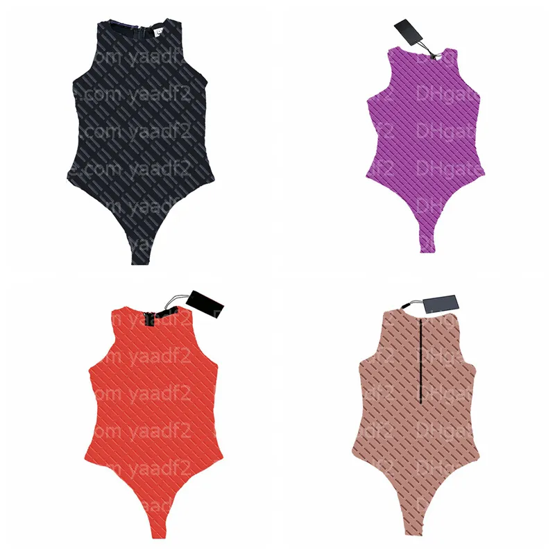 Um pedaço de banho acolchoado mulheres mais recente jacquard swimwear volta zíper design fatos de banho para mulheres moda praia swimsuit bodysuit