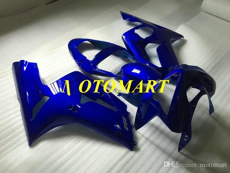 Kit carenatura per stampaggio ad iniezione per KAWASAKI NINJA ZX 6R 600CC 03 04 ZX6R 636 2003 2004 Set carenature blu ABS ZX439