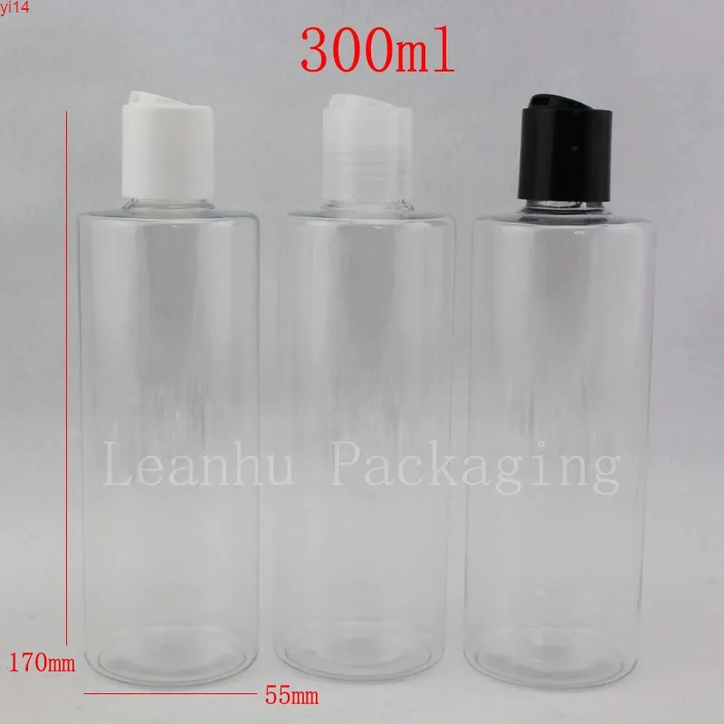 300ml x 20 Disk Vidalı Kap Kozmetik Şişesi, Plastik Konteyner, Açık Boş Sıvı Sabun Şampuan Şişeleri 10 Oz Şeffaf Şişe Yüksek Kalip