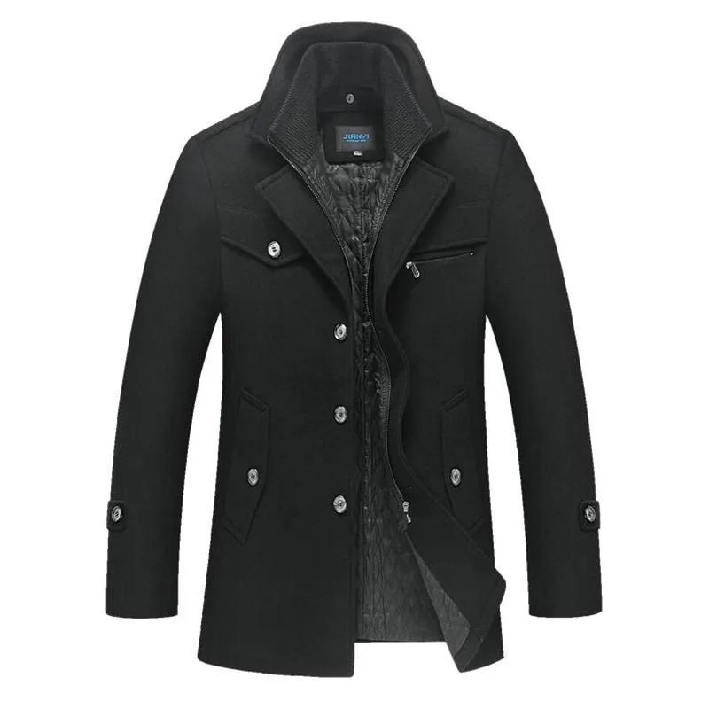 Mens heavy wool winter coats deals