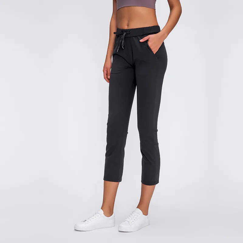 L-126 Medias deportivas para mujer Capris gimnasio pantalones de Yoga ajustados mallas elásticas de entrenamiento ropa deportiva pantalones de Fitness para mujer