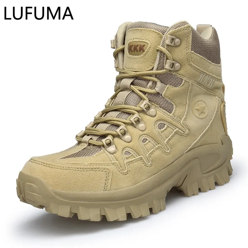 Homens Militar Bota Combat Mens Tático Botão Tático Tamanho Grande 39-46 Army Boot Sapatos Masculinos Trabalho Sapatos De Segurança Motocycle Boots LJ201214