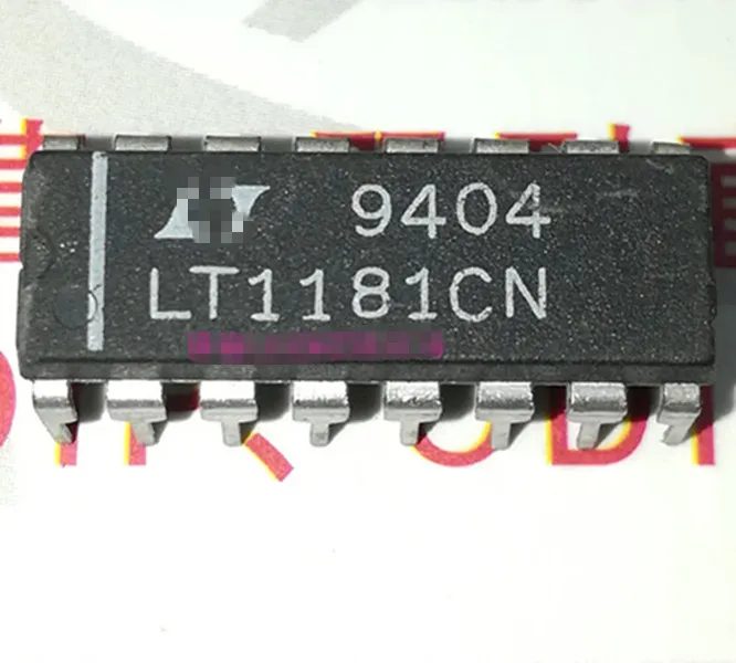 LT1181ACN, LT1181CN Circuits intégrés Chips de composants, ICS à double puissance 5V RS232 Double conducteur / récepteur, double paquet en plastique à 16 broches en ligne IC / LT1181. PDIP16