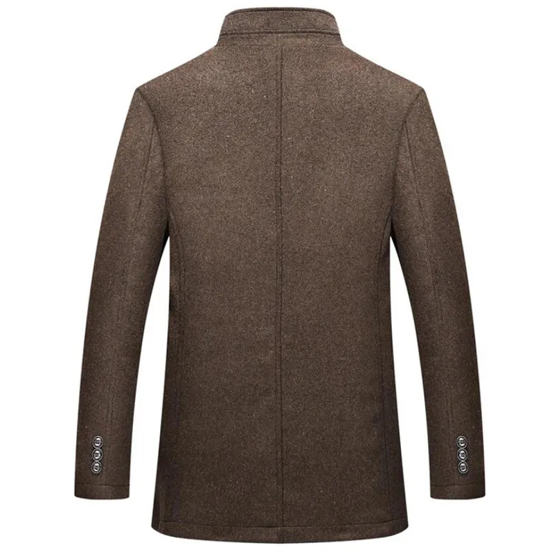 Cappotti Lunghi Da Donna Giacca Monopetto Con Collo Alto In Misto Lana Giacche Casual Autunnali Giacche Blazer Con Tasche Giacca Calda E Pesante Da Donna Giacca A Vento Autunno Inverno Abito Lungo