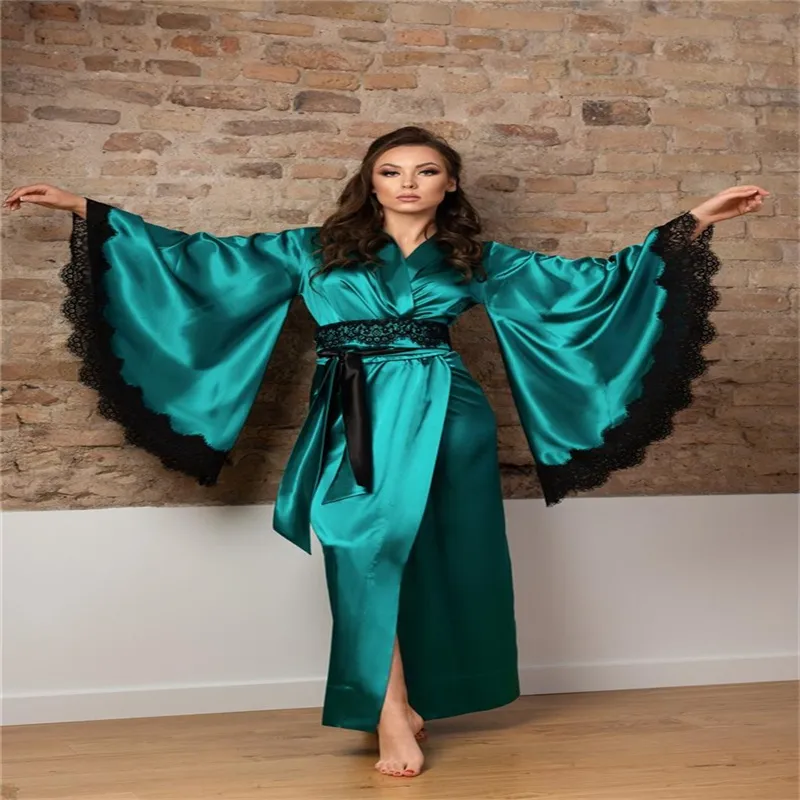 Custom embroidered deals silk robes