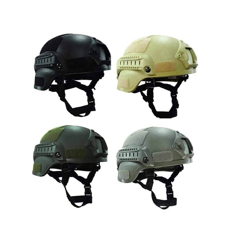 Outdoor Verbesserter Mich 2000 Helm Kampfausrüstung Airsoft Paintabll Schießkopfschutzausrüstung Taktischer Schnellhelm NO01-040