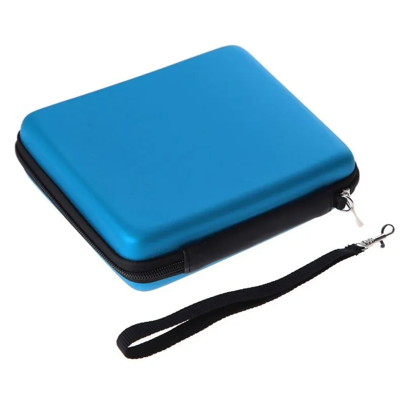 Hot Sale Anti-Shock Eva Beschermende Opbergkoffer Covertas met riem voor Nintendo 2 DS Console Blauwe hoge kwaliteit