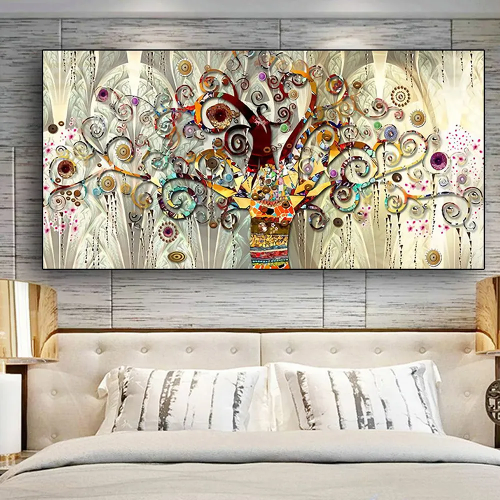 5D Diamond Painting Tree Of Life Gustav Klimt Landscape Modern Wall Art Picture For Living Home Decoration Mosaic Gift 201112
