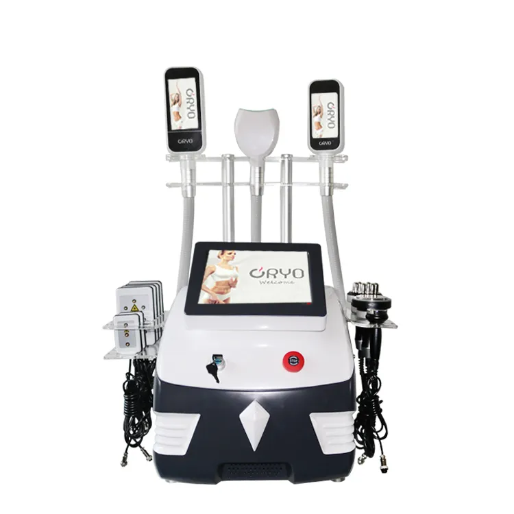 Nieuwe Design High Tech Draagbare 3 Handvat Cryolipolysis Machine Fat Bevriezing Afslank Machine Combineer Double Chin Cryo White Black