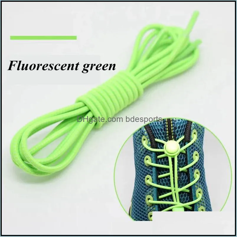 Round Elastic Shoelaces Suitable Various Shoe Accessories No Tie Shoelace Fixed Stretching Locking Lazy