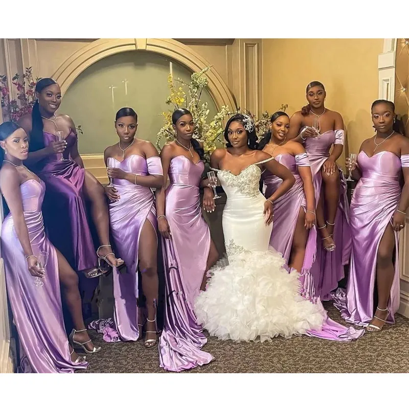 Pastel purple bridesmaid dress 2025