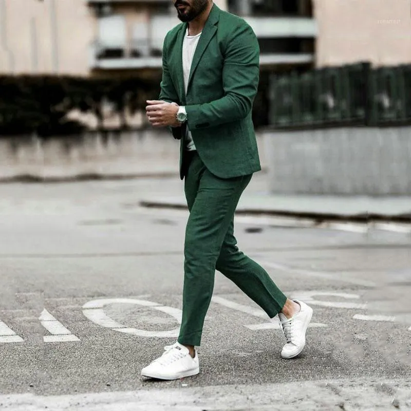 Mens Suits & Blazers Tailored Summer Green Business Man African Attire  Groom Tuxedo Smoking Jacket Terno Masculino Outfit Slim1 From Ronartest,  $104.85