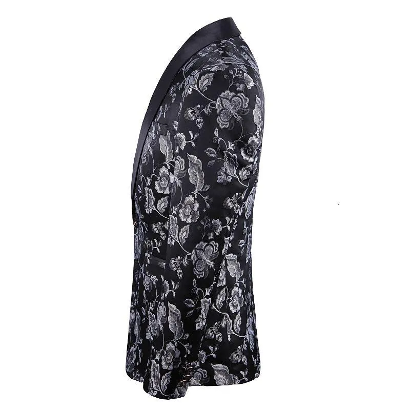 セール 名古屋 メンズスーツブレザーフローラルブレザー男性パーティーステージシンガー衣装ホムパラ州ホームブレ21春新郎結婚式ジャケットjackard Bronzing1 正規 品 格安 Wctech Com Br