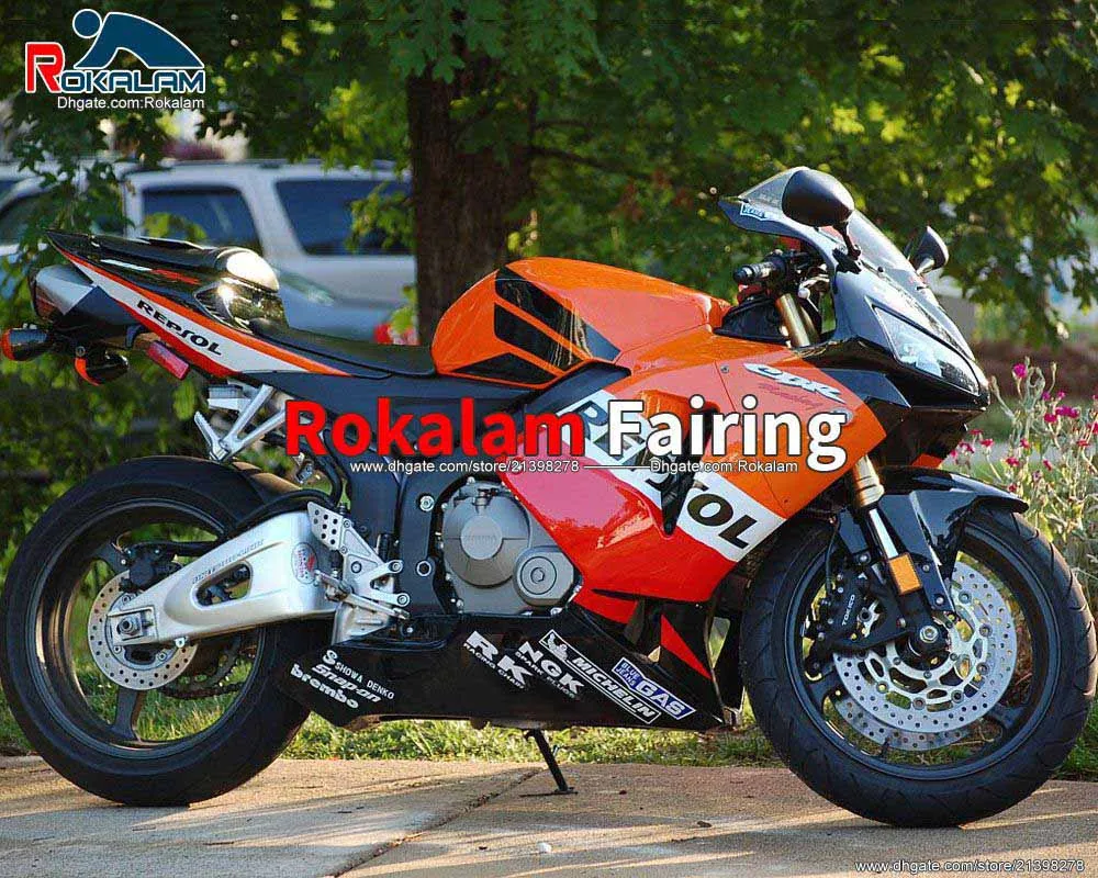 Dostosuj Wróżki Zestaw do Honda CBR600RR F5 2005 2006 CBR 600 RR 2005 06 ABS Cowing motocykla (formowanie wtryskowe)