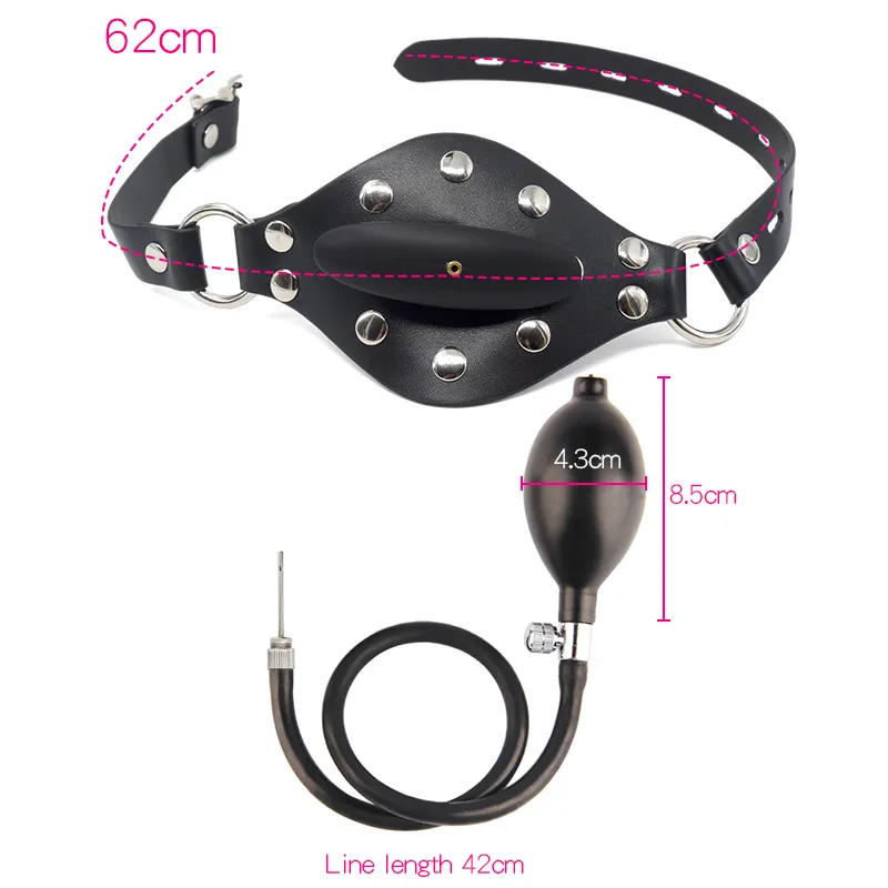 Sm Gag Mouth Plug Adjustable Nylon Strap Hollow Mouth Ball Oral Gag BDSM  Bondage Restraint Adult