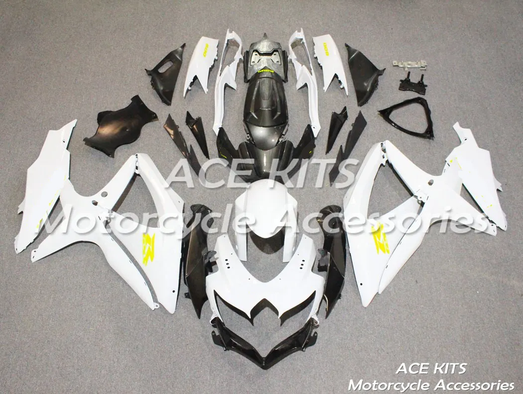 スズキGSXR 600 750 K8 2008 2009のACEキット100％ABSフェアリングオートバイフェアリング2009年20年様々なカラーNo.155V