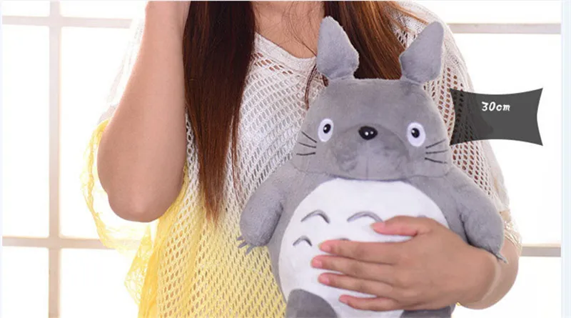 Totoro Plsuh Toys Soft suffed animal cartoon pillow cushion cute fat cat chinchillas children birthday Christmas gift 3