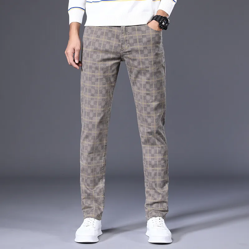 Mens plaid pants size hot sale 42