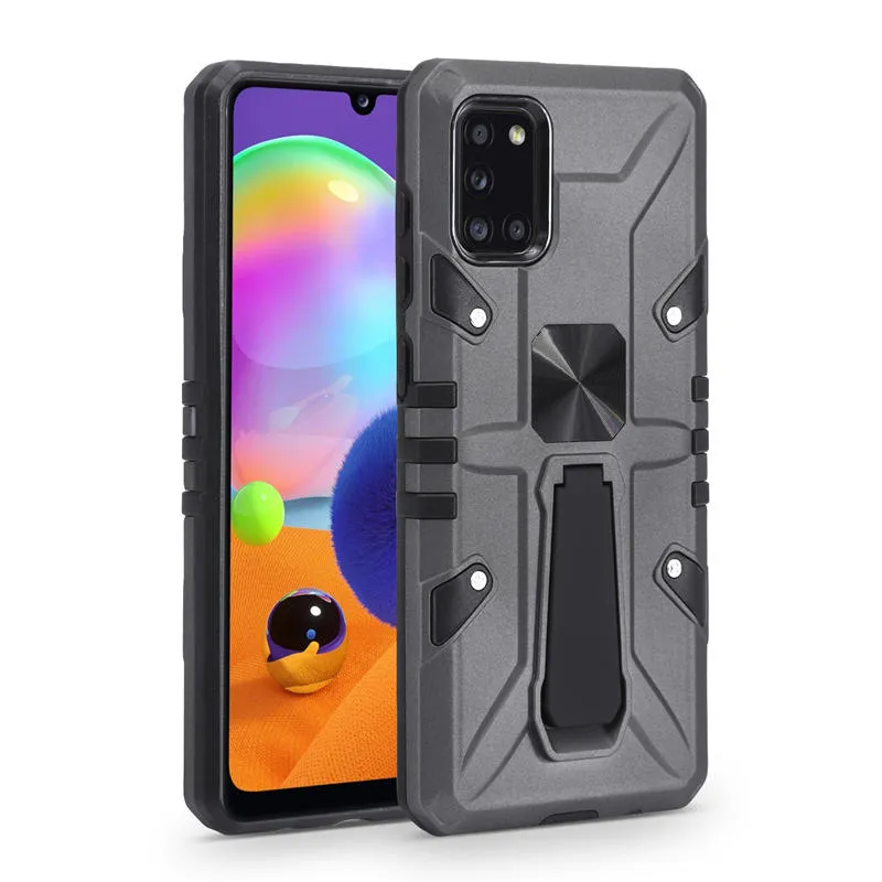 Для Samsung A71 A51 M31S A10S A20S A30S Case Conse Bracket Функция Магнит Автомобиль Сотовый Телефон Чехол против осенью и противоскольжения Мобильная задняя крышка