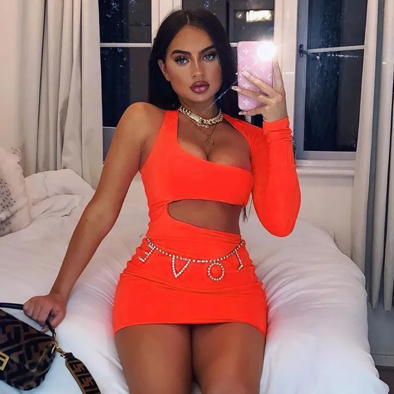 Sexy discount neon dress