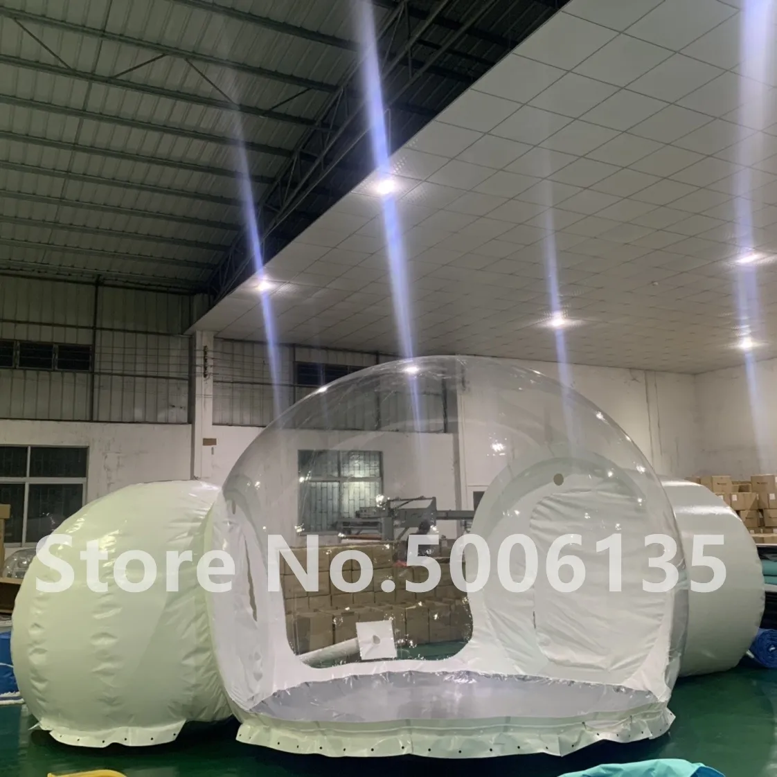 Outdoor Double Room Inflatable Bubble Dome Tent Bubble Hotel 2-4 People With Blower Transparent Bubble House TopQuality