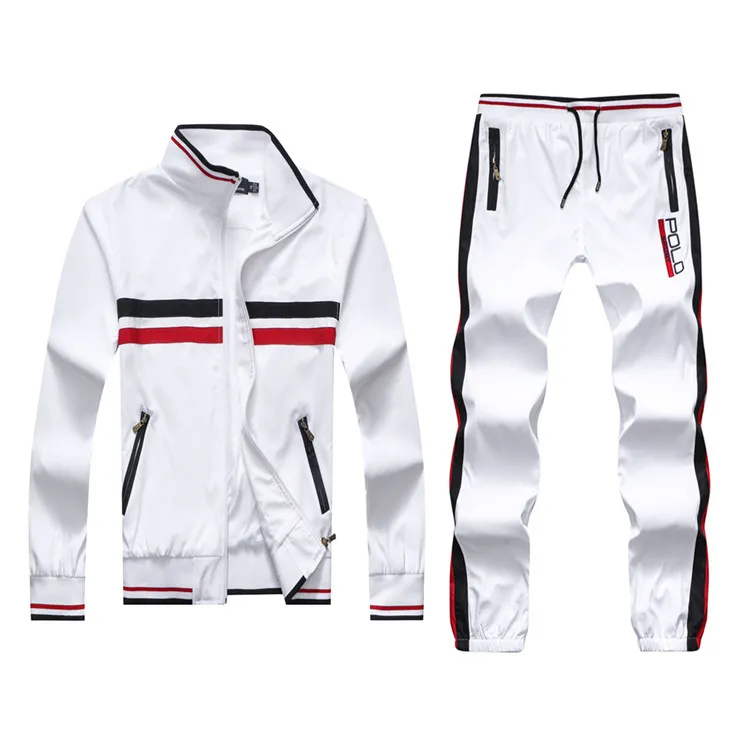All white hotsell polo jogging suit