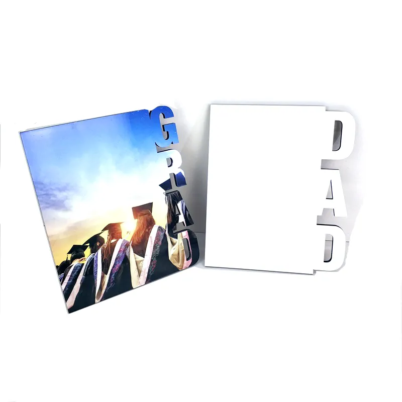 2022 Graduation Album Cadeau sublimation Blank Frame Photo Ornements DIY THIEL TRANSFRANS TRANSFERS Decoration de bureau