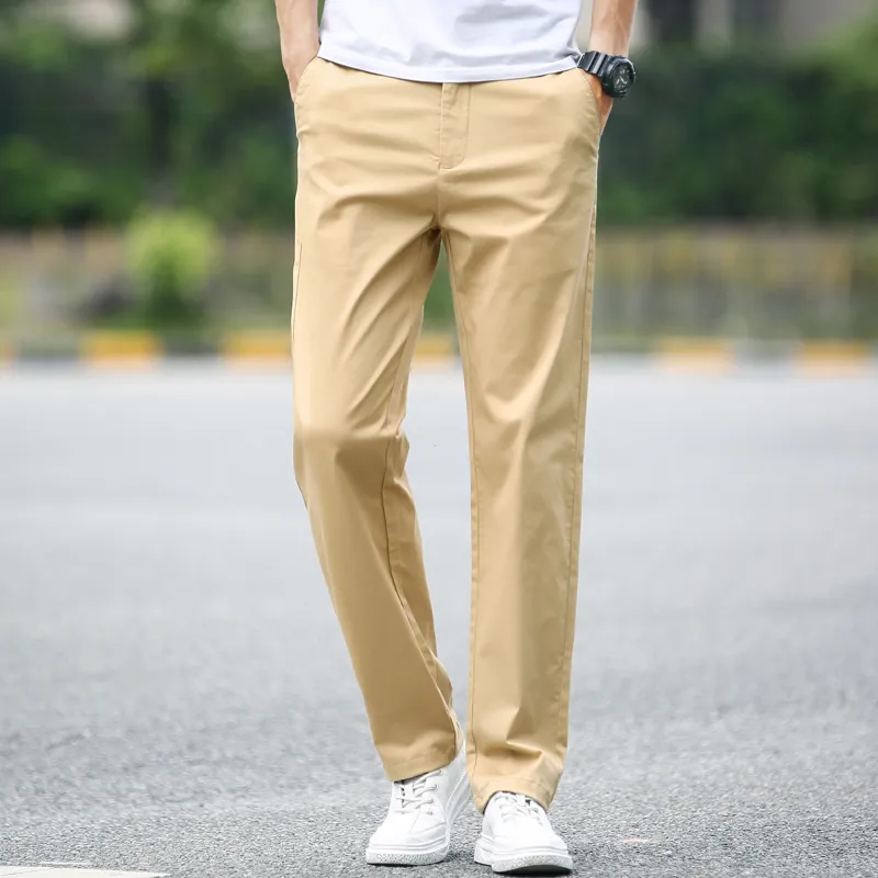 Amazon.com: VooZuGn Men's Pants Slim Fit Black Red Pantalon