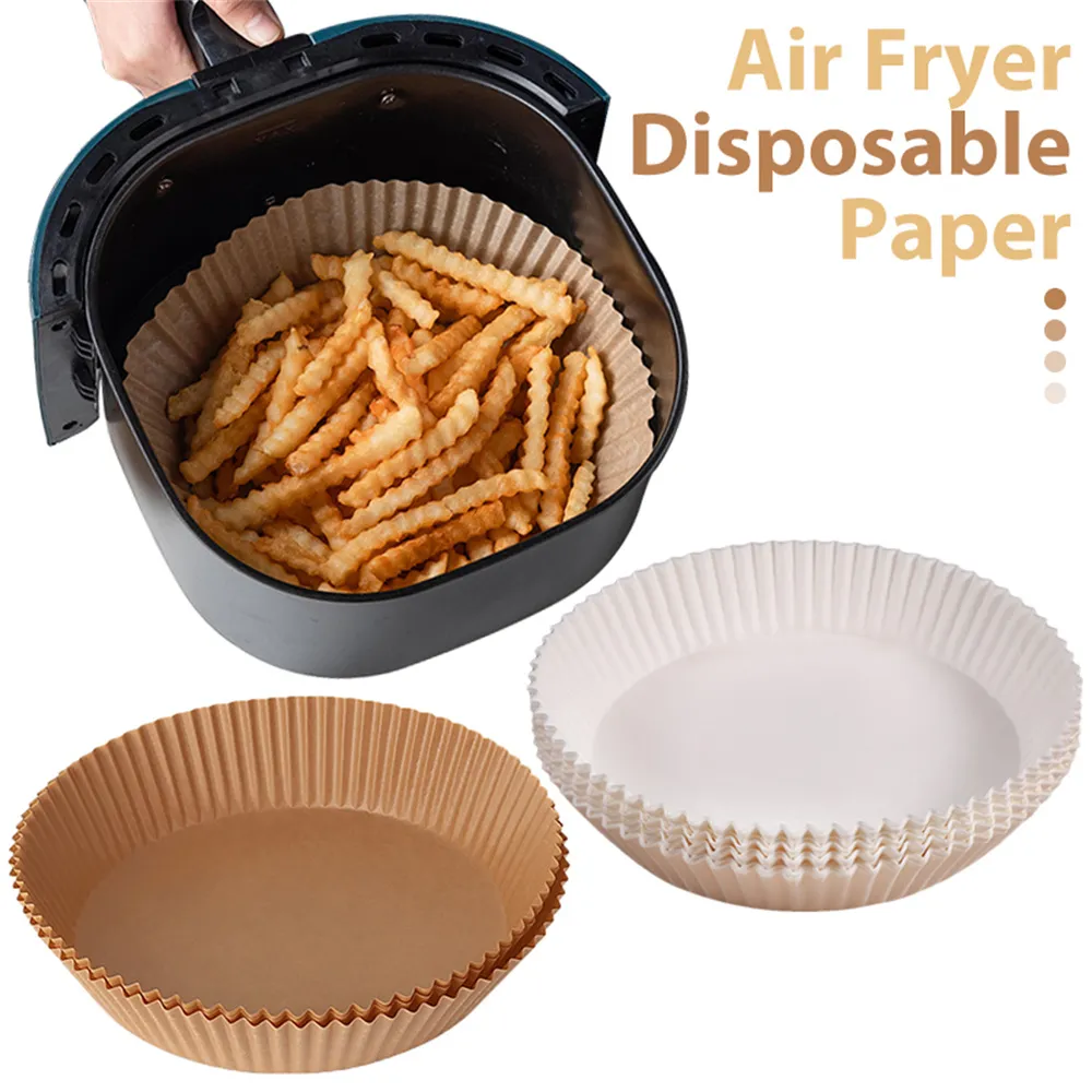 Papel horno freidora de aire Freidora de aire Papel de silicona  reutilizable para freidora de aire, accesorios para Airfryer de parrilla  Ninja, papel