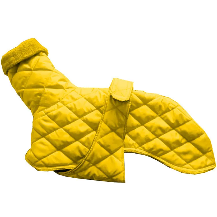 Köpek kış sıcak pamuk saf renkli kemer ayarlanabilir moda trend sevimli yüksek yakalı evcil hayvan giyim 201126269l