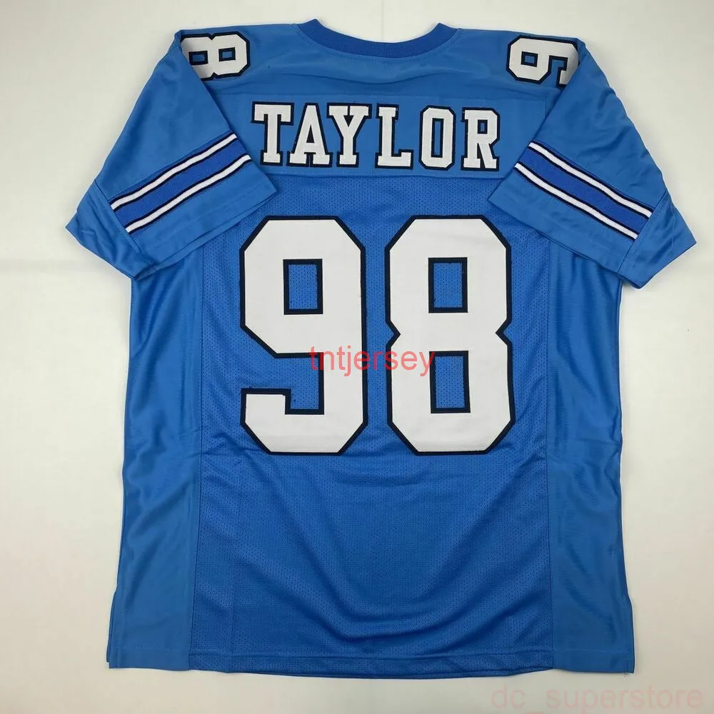 Niestandardowy Nowy Lawrence Taylor UNC North Carolina Szyt Football Jersey Dodaj dowolny numer nazwiska