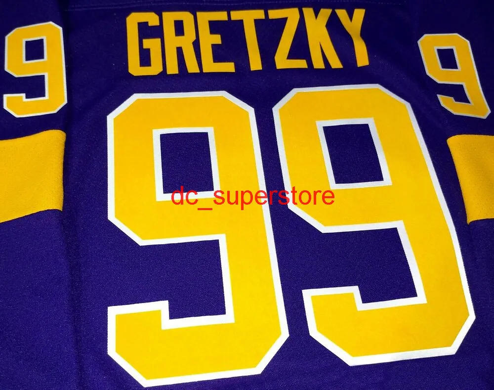 Custom Vintage Wayne Gretzky LA Kings Home Crown CCM Hockey