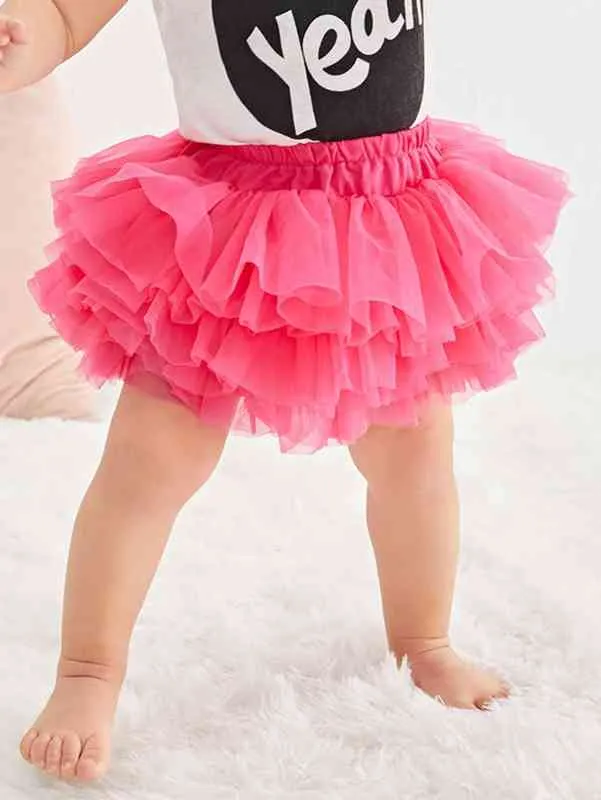 Baby Mesh Layered Hem Tulle Skirt SHE