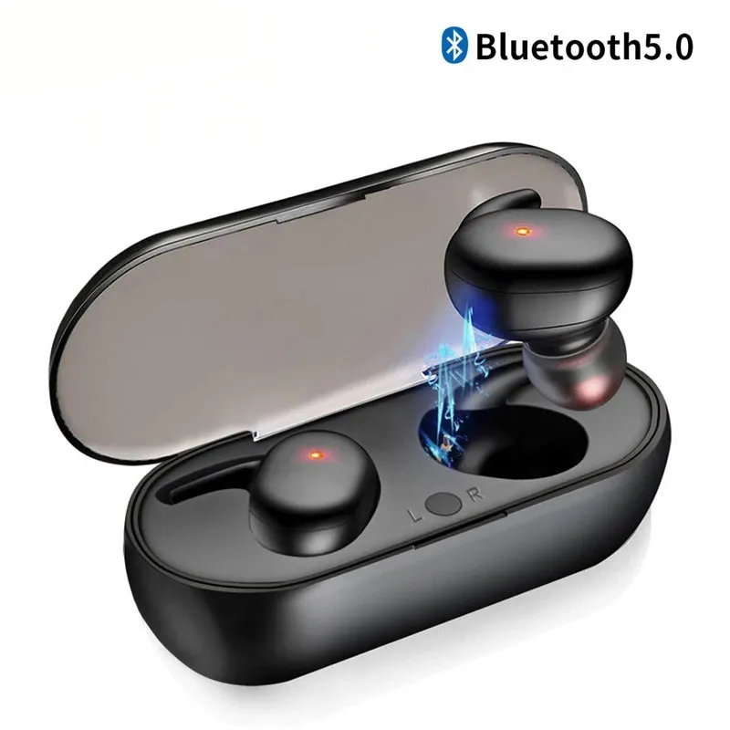 Y30 TWS hörlurar Bluetooth 5.0 Trådlösa öronproppar In-Ear Buller Reduction Touch Control Sport Headphone med laddningslåda