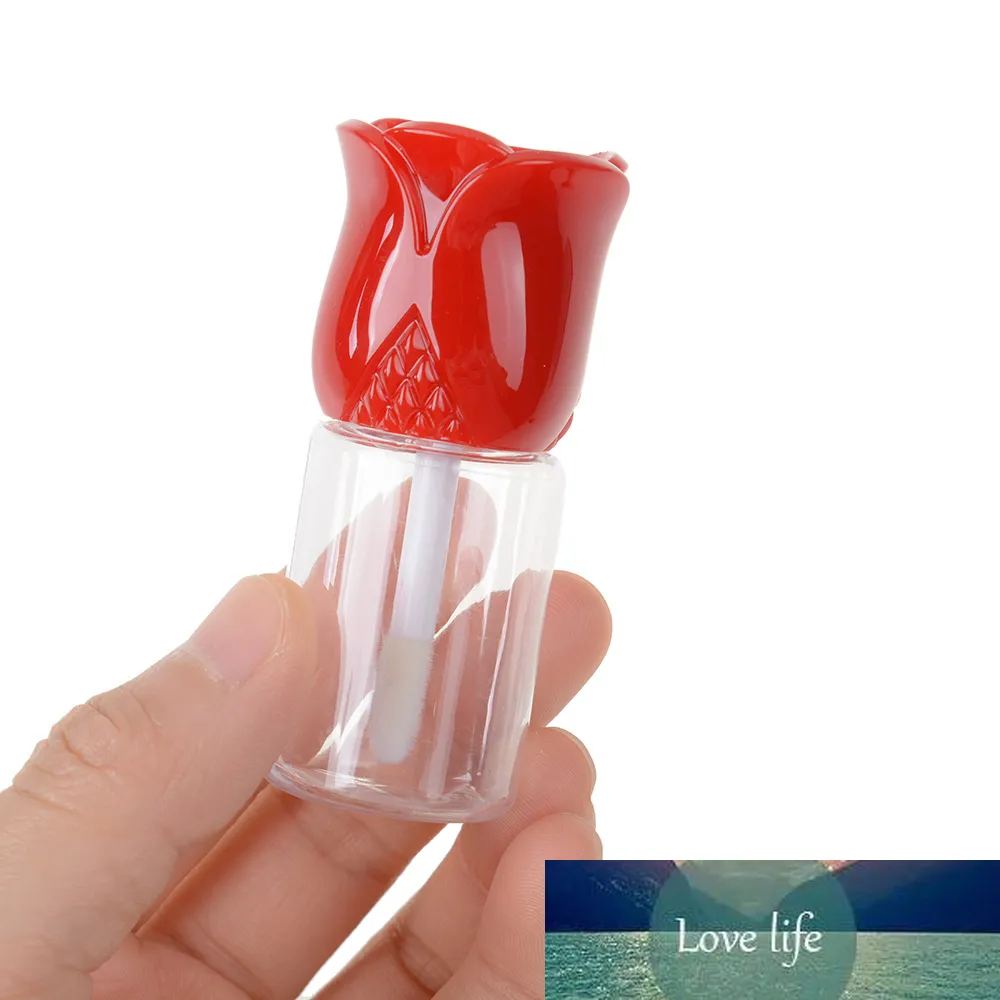 5ml vazio flor em forma de tampa labelo contêiner frasco de tubo de batom, recipiente de lipgloss cosmético