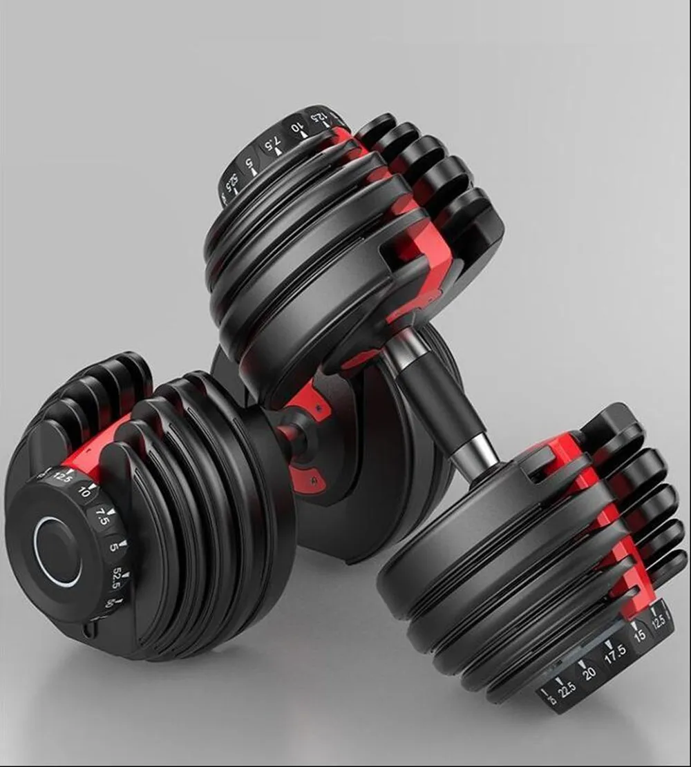 2020 US Stock Regulowany Dumbbell 5-52.5Lbs Treningi Fitness Dumbbells Tonuj swoją siłę i buduj mięśnie