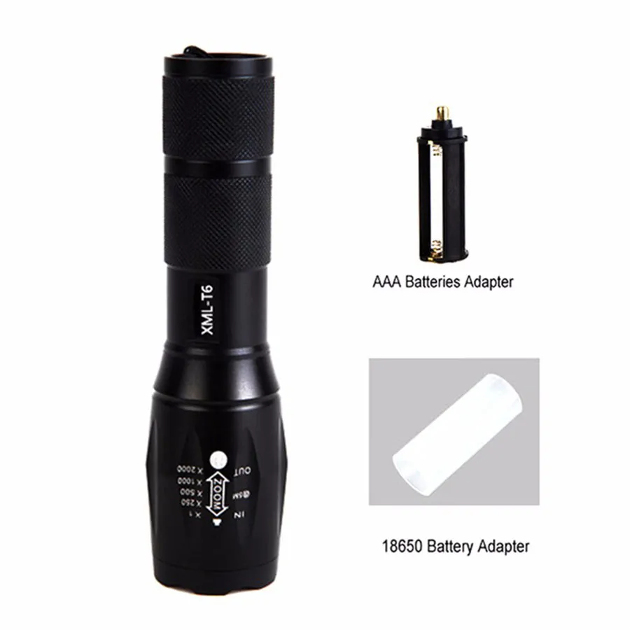 a100 high handheld flashlights powered flashlight rechargeable 18650 battery Ultra Bright A100 LED Flashlight With Zoom, XM L2 XML... From Ihammi, $2.81