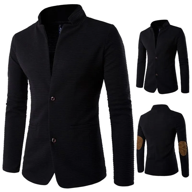 Vestes pour hommes Hommes Épissage Manteau Bomber Slim Veste Hommes Vêtements D'extérieur Coupe-Vent Mince Manteaux À Manches Longues Streetwear Col Montant Vêtements