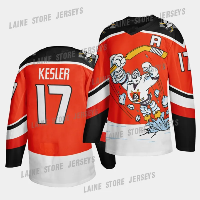 Anaheim Ducks Trikot 2021 Reverse Retro Third Orange 15 Ryan Getzlaf Trikot 17 Ryan Kesler 4 Cam Fowler 33 Jakob Silfverberg Hockey Trikots