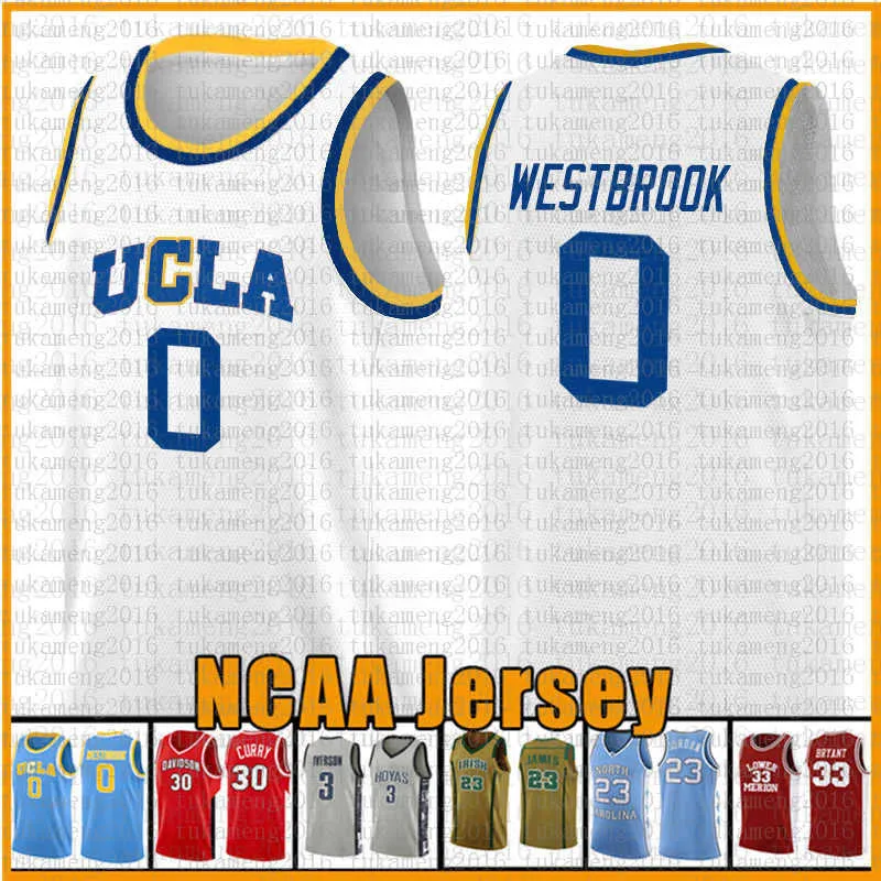 11.19 블루 캠퍼스 베어 UCLA 0 러셀 0 Westbrook Reggie 31 밀러 저지 NCAA 농구 유니폼 대학