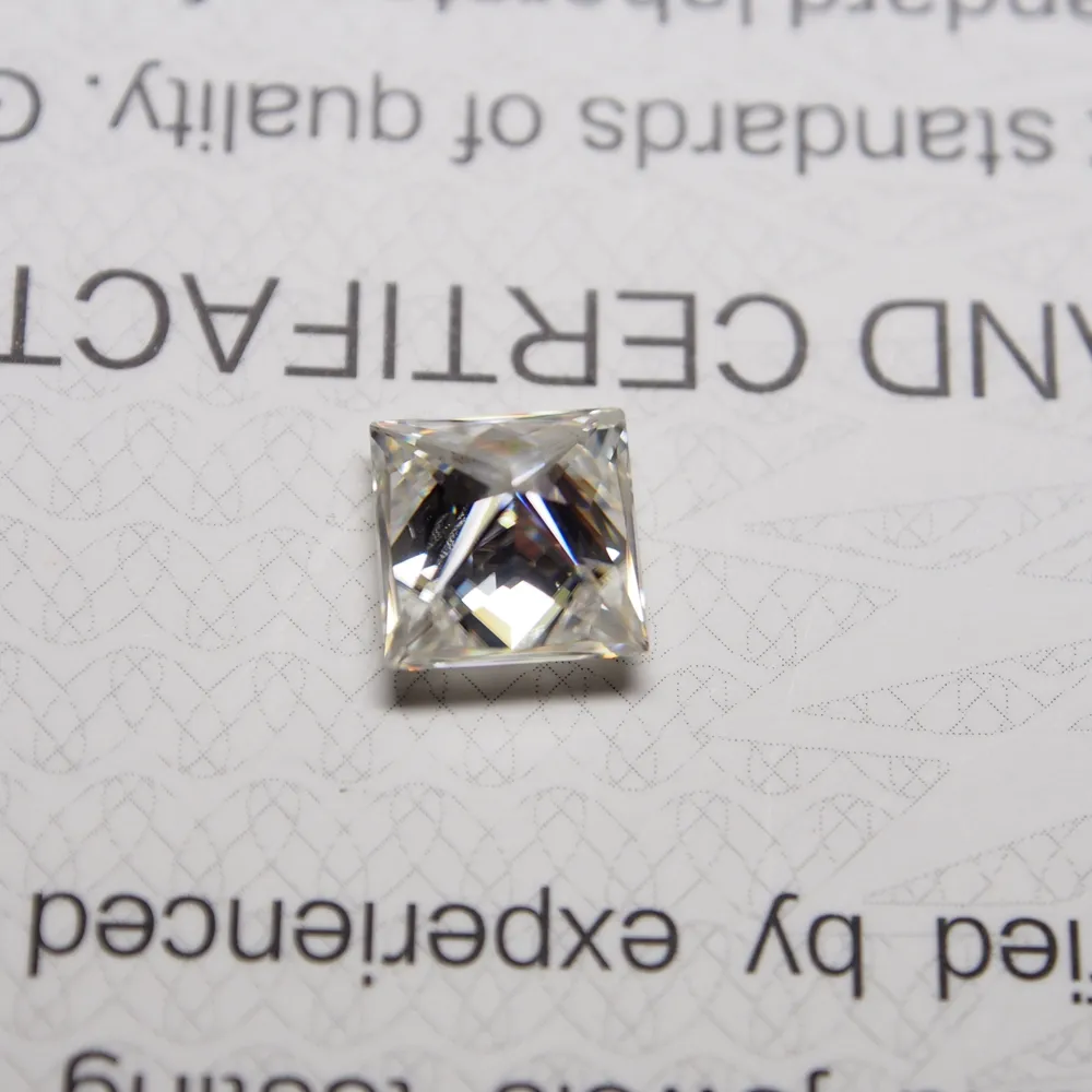 GRA Certified Loose Moissanite Princess Square Cut Stones D Vvs1 All Sizes 489995