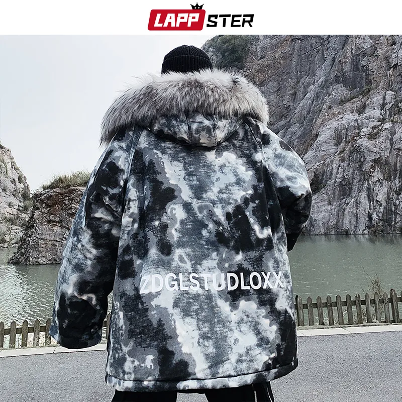 Harajuku Japanese Black Puffer puffer jacket for Men - Thick